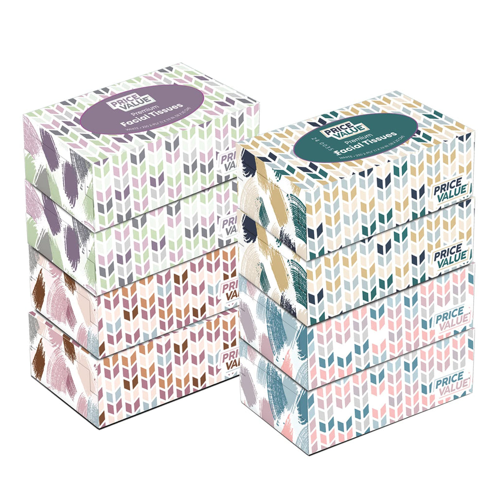 Facial Tissues Bulk 2-Ply Soft and Durable

