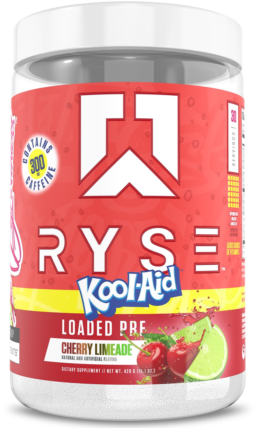 RYSE Loaded Pre Workout Powder - Caffeine, Citrulline & Beta-Alanine