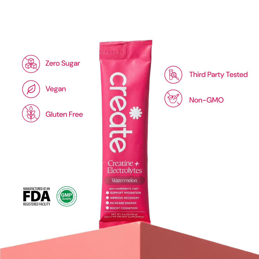 Create Creatine Monohydrate + Electrolytes Stick Packs

