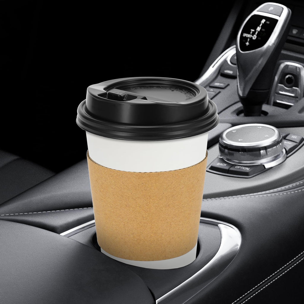 Lamosi Disposable Coffee Cups with Lids and Sleeves | To-Go

