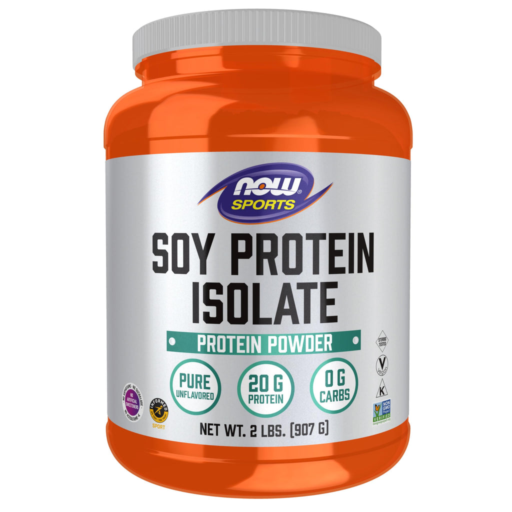 Soy Protein Isolate Powder by NOW Foods - 20 g Protein

