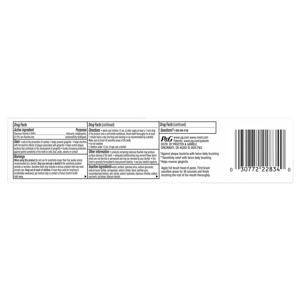 Crest Pro-Health Toothpaste for Sensitive Gums|Antibacterial

