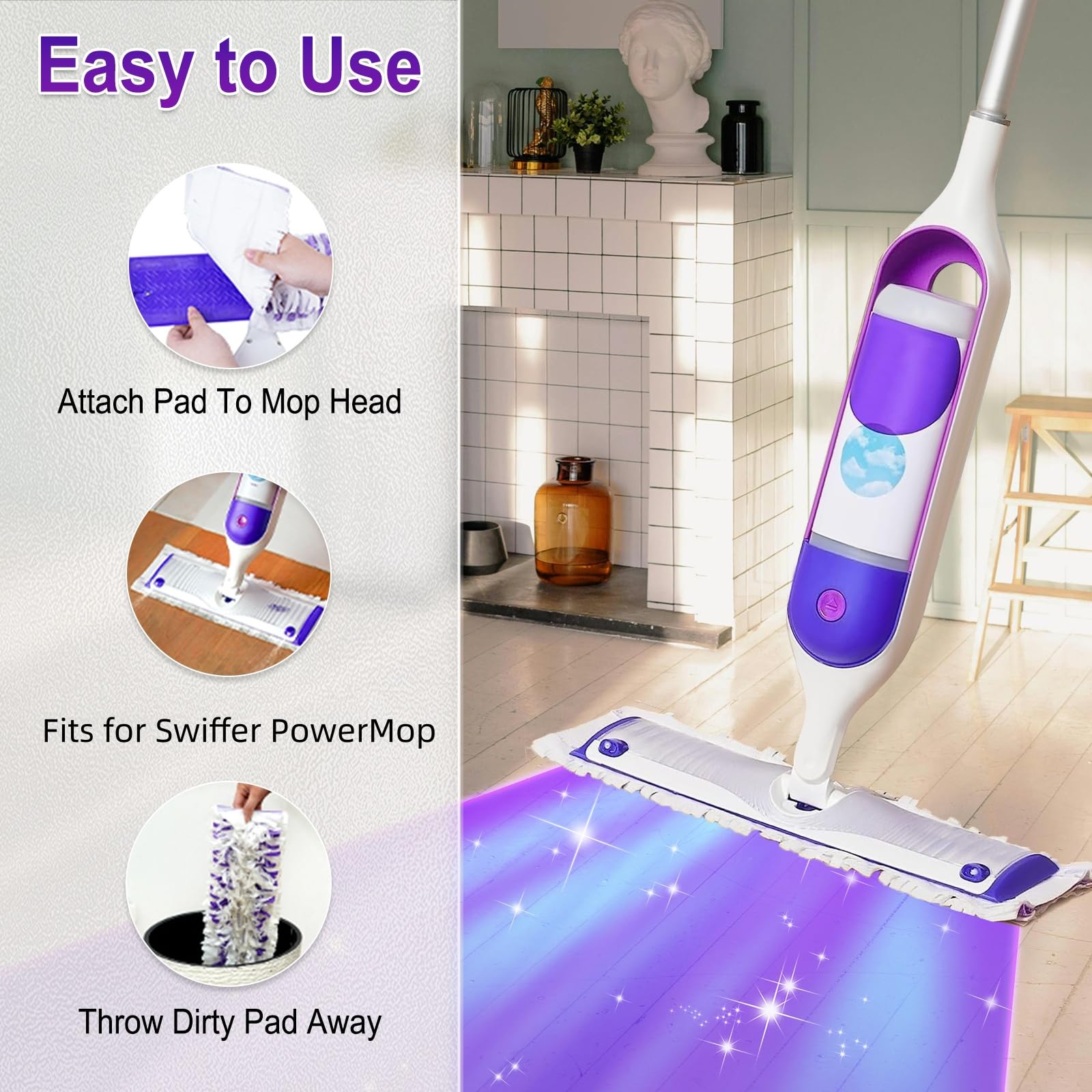 Swiffer Power Mop Pads | Disposable Multi-Surface Refills

