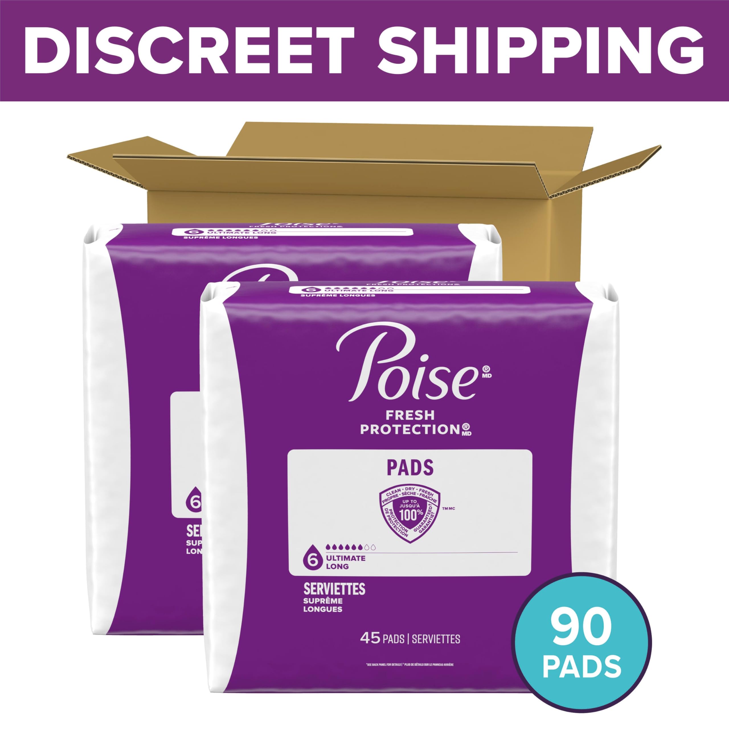 Poise Incontinence Pads for Bladder Leaks – Absorbency

