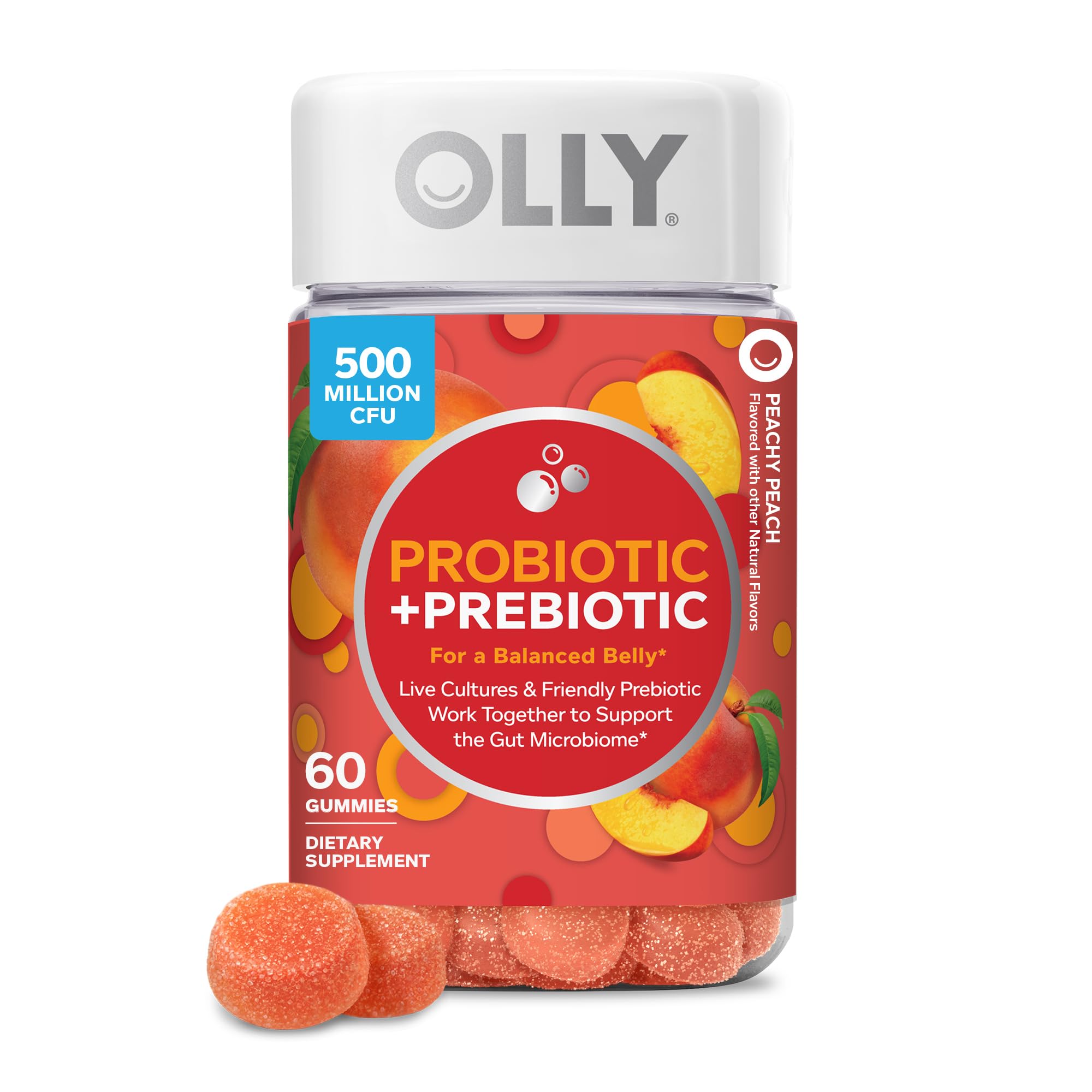 OLLY Probiotic + Prebiotic Gummy for Digestive Health

