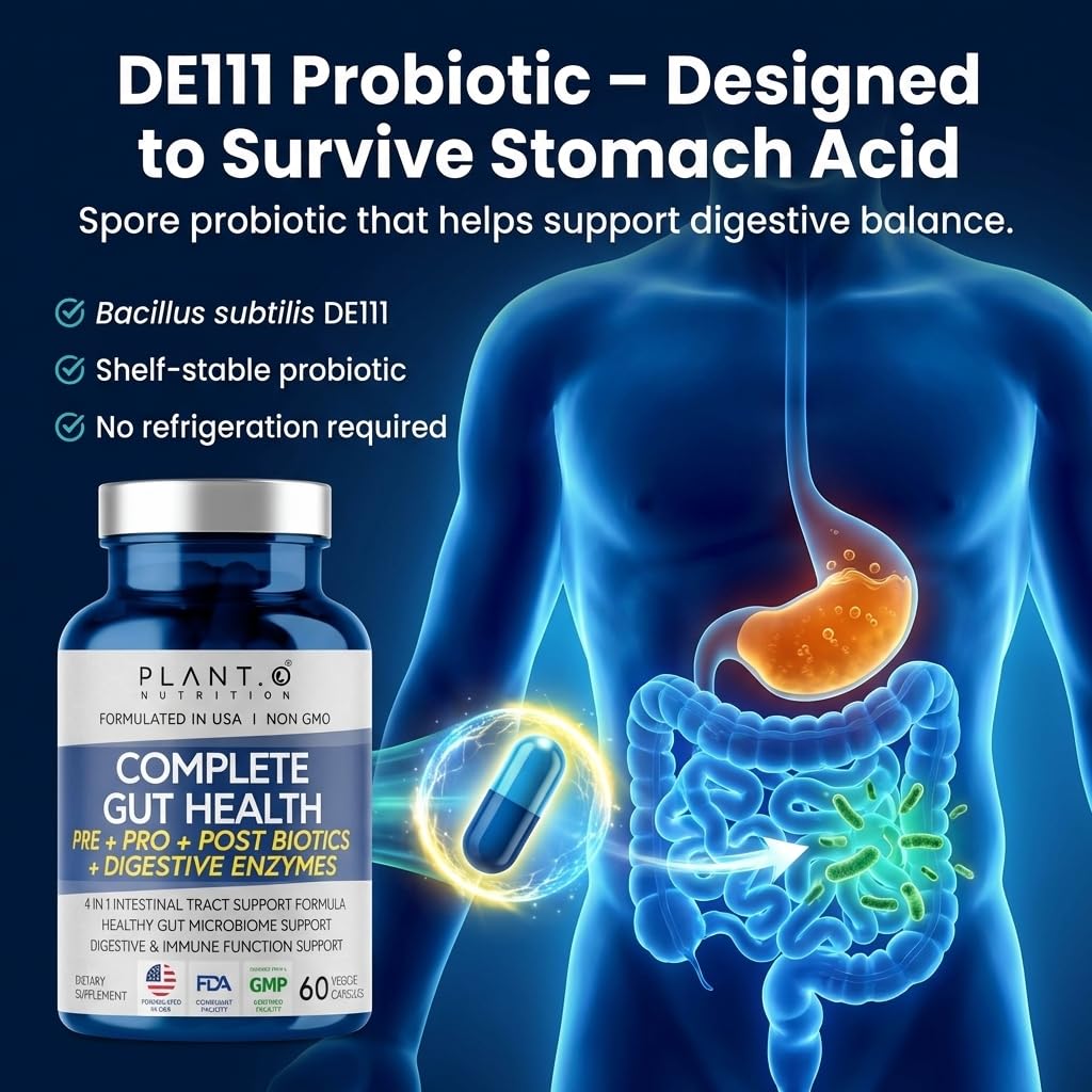 DE111 Spore Probiotic 4-in-1 Gut Health Support

