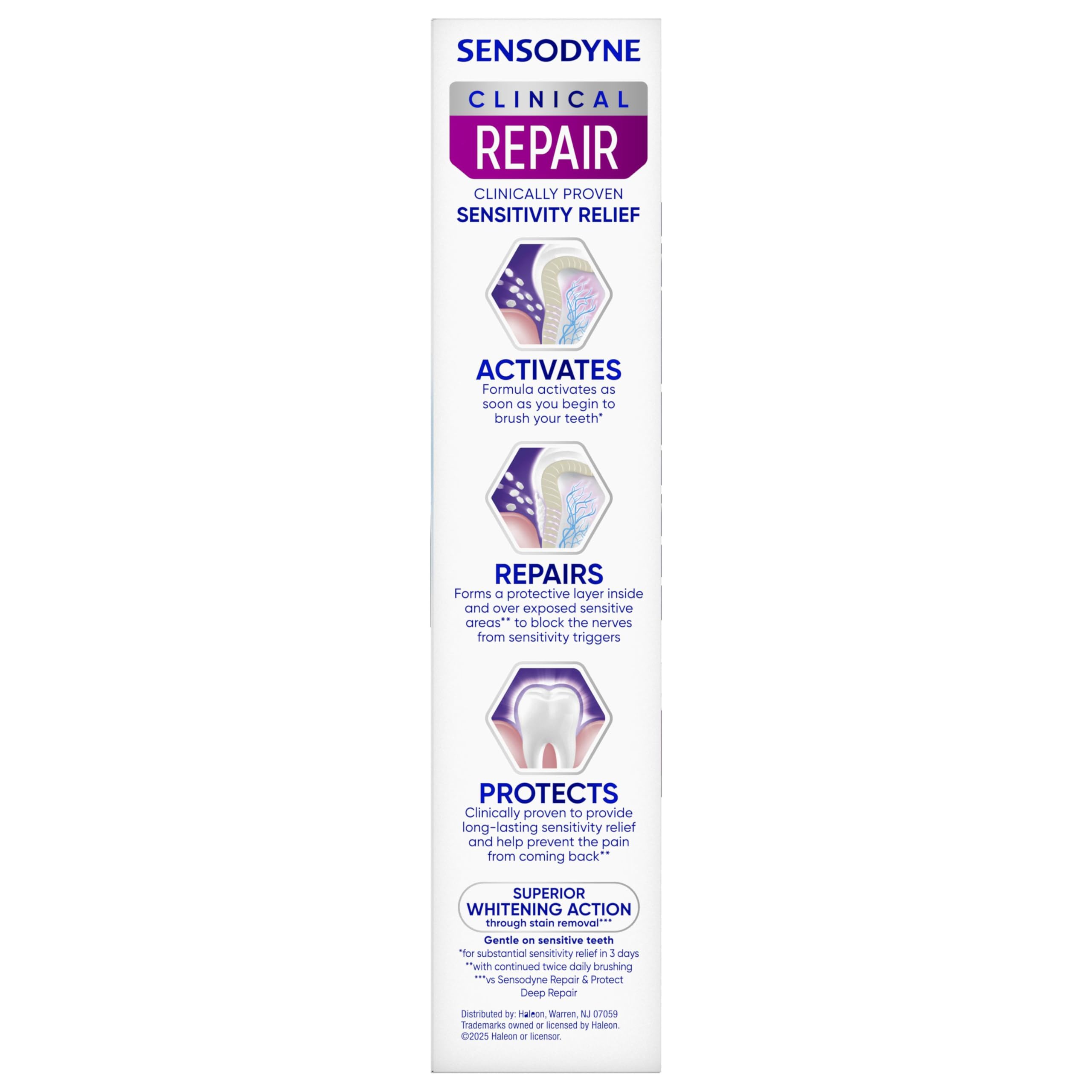 Sensodyne Clinical Repair Whiten & Shine Toothpaste

