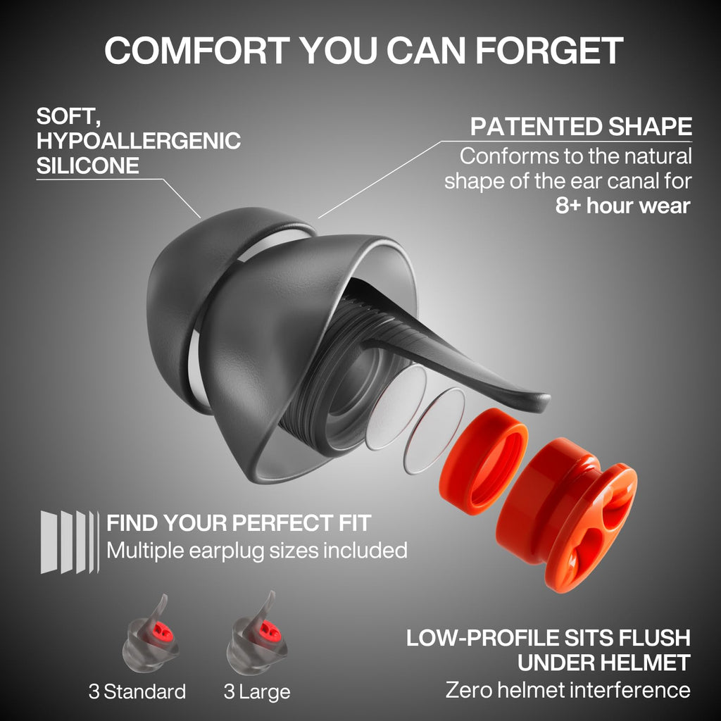 EARPEACE Motorcycle Ear Plugs with High-Fidelity Filter

