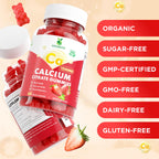 Calcium Citrate Gummies 1200mg – Sugar Free Vegan Chewables


