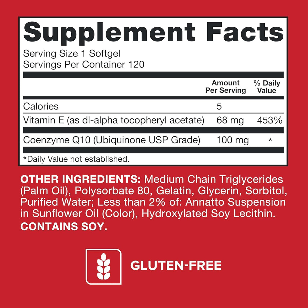 Qunol Ultra CoQ10 Softgels Water- and Fat-Soluble Antioxidant

