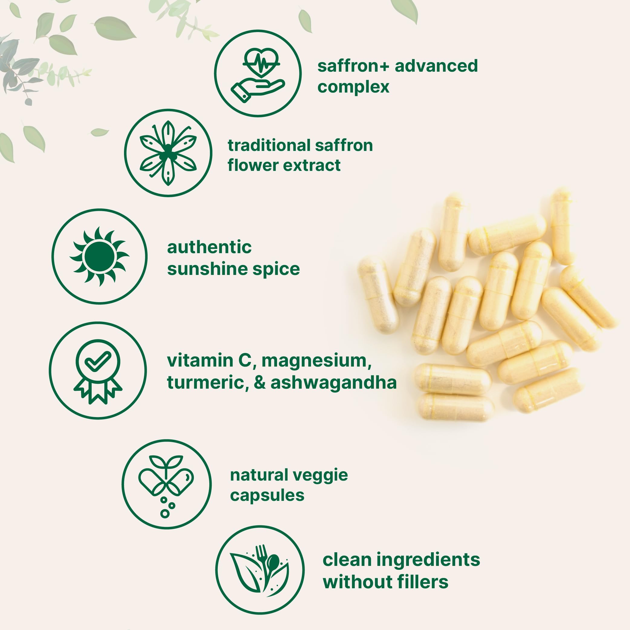 Micro Ingredients Saffron+ Advanced Supplement | Filler-Free

