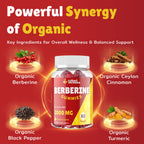 Berberine Gummies 2000mg High Potency | Vegan & Gluten-Free

