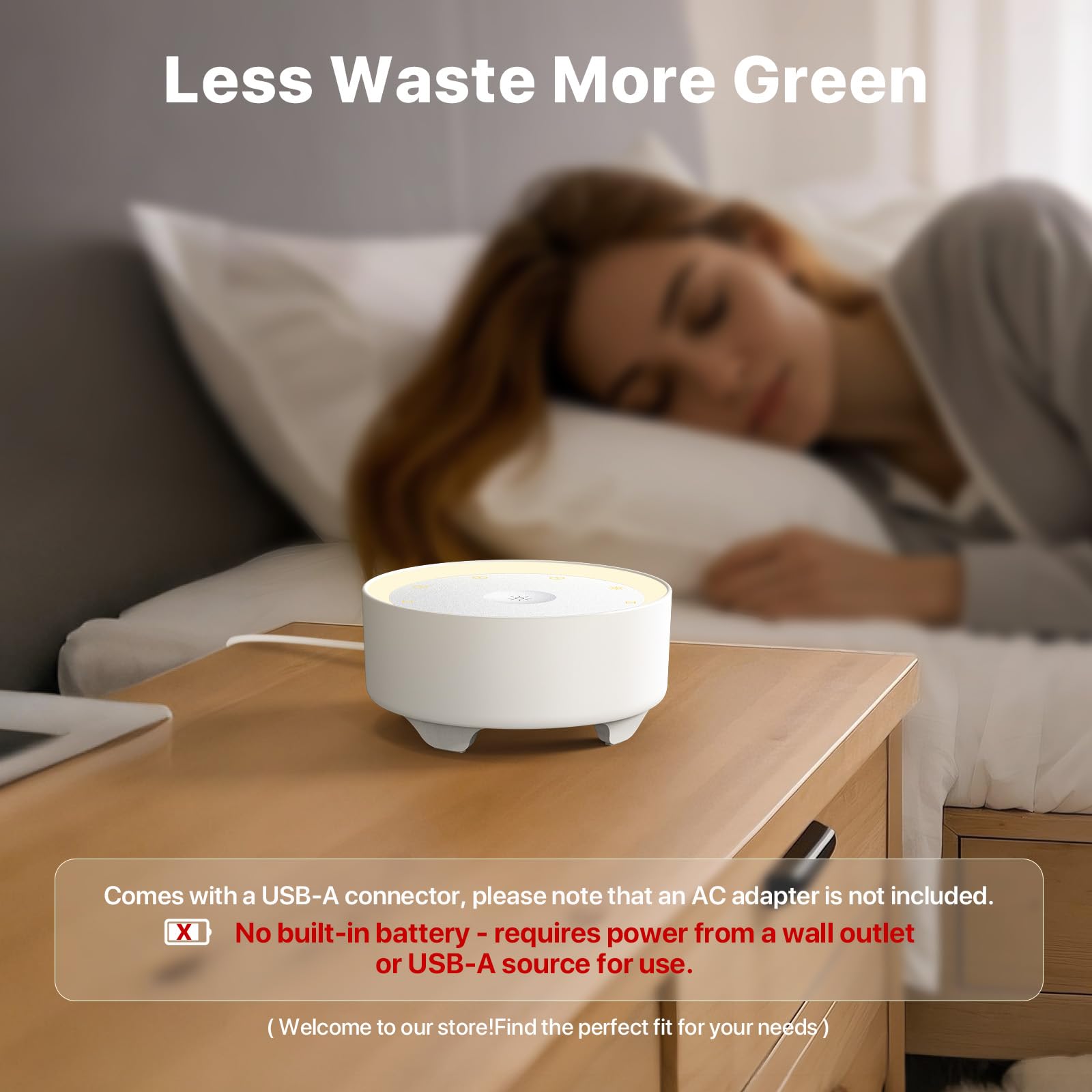 Kipcush Noise Machine for Sleep – USB Powered


