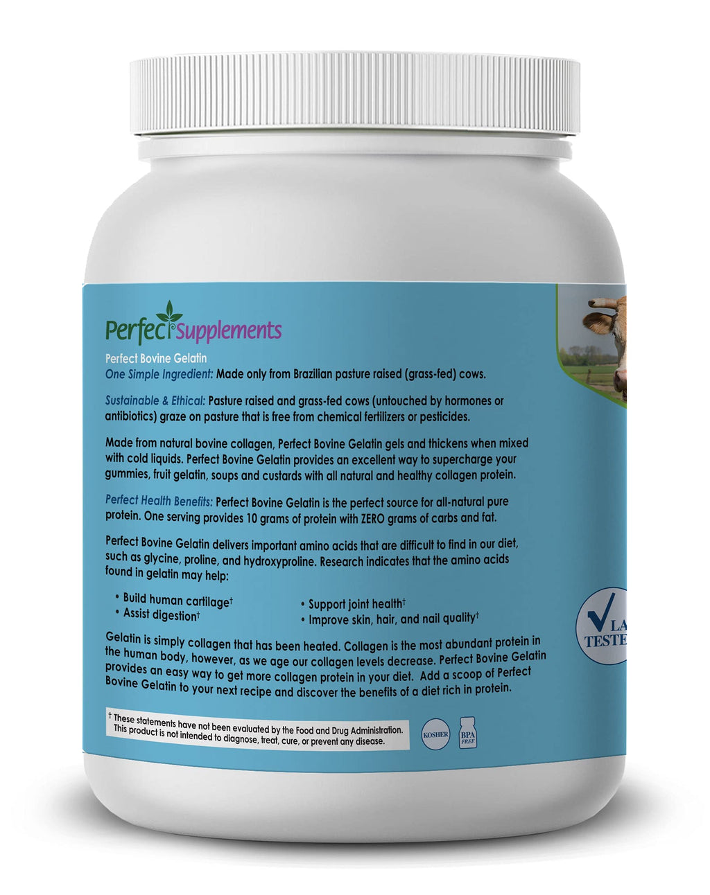 Perfect Supplements Gelatin Collagen Protein for Joints

