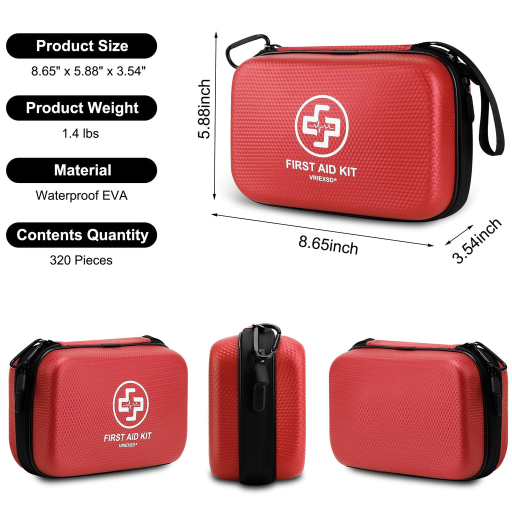 VRIEXSD Premium First Aid Kit for Home and Outdoors

