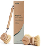 Vove Bamboo Dish Brush with Sisal Bristles

