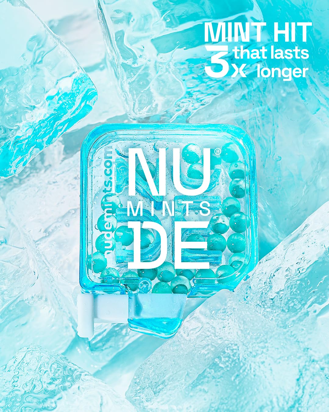NUDE MINTS Dual Action Liquid Capsules Breath Freshener

