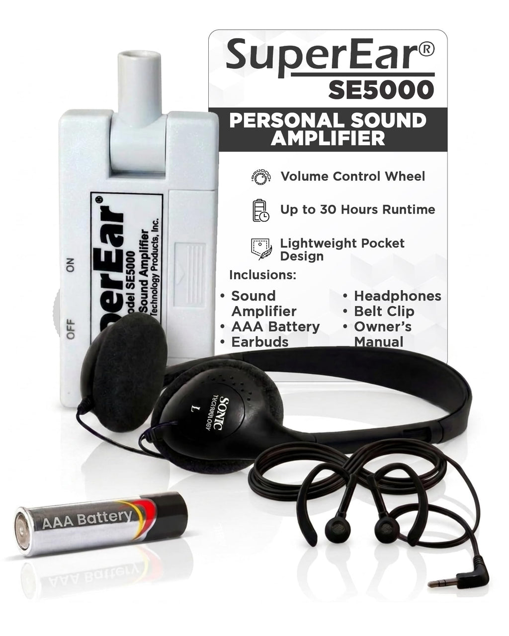SuperEar SE5000 PSAP Personal Sound Amplifier for Seniors

