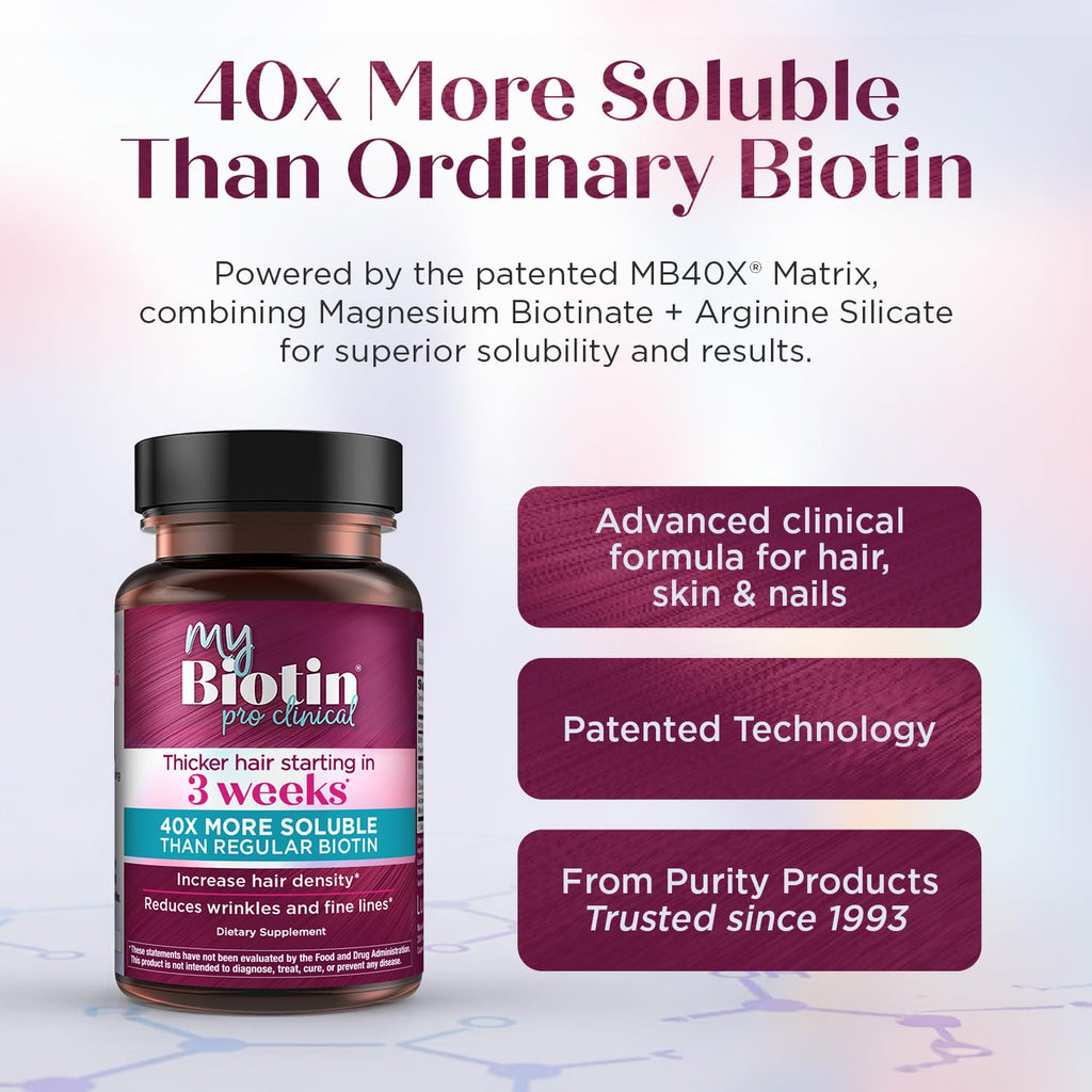 MyBiotin ProClinical MB40X Biotin with Astaxanthin for Hair


