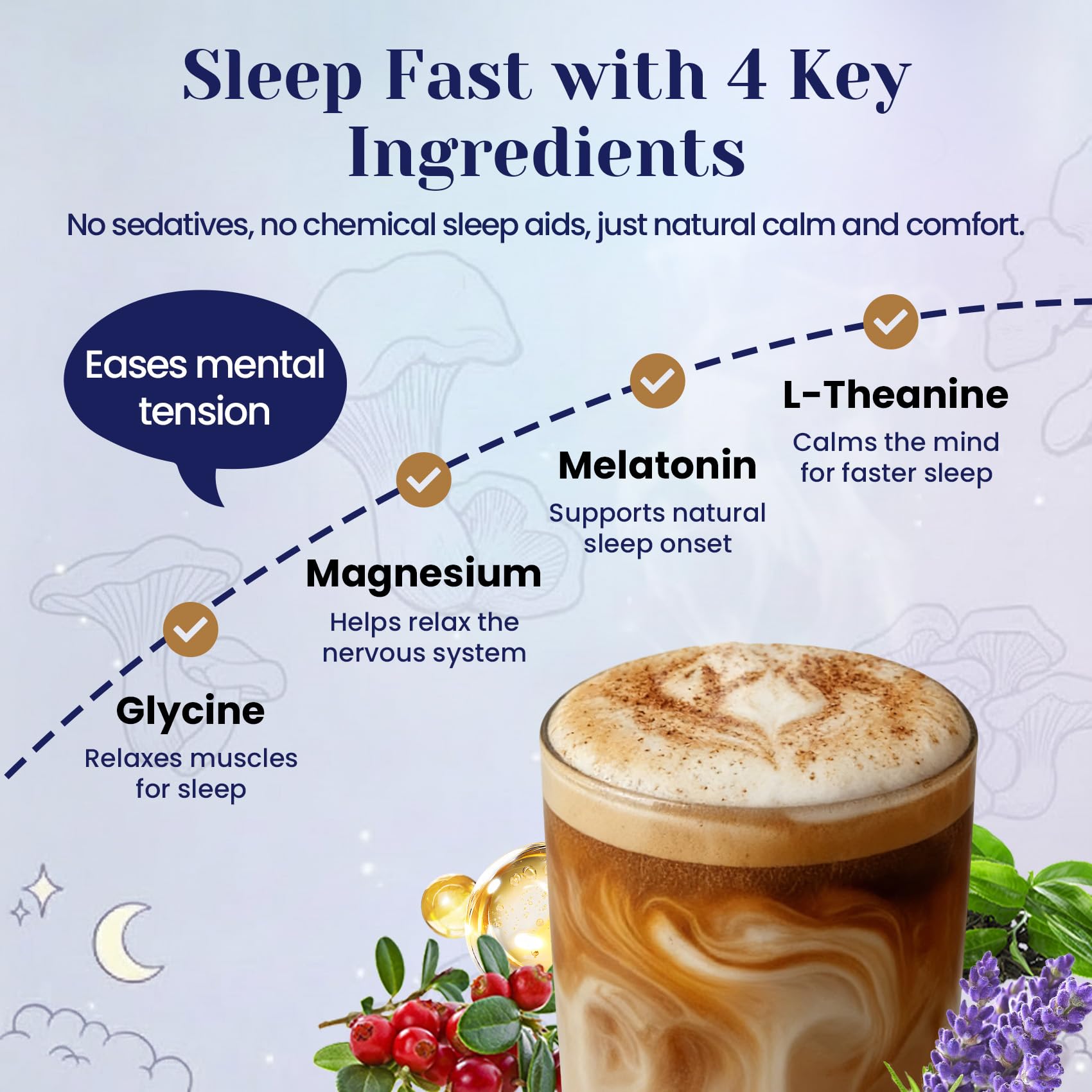 Mushroom Cocoa Sleep Aid | Moon Bedtime Brew

