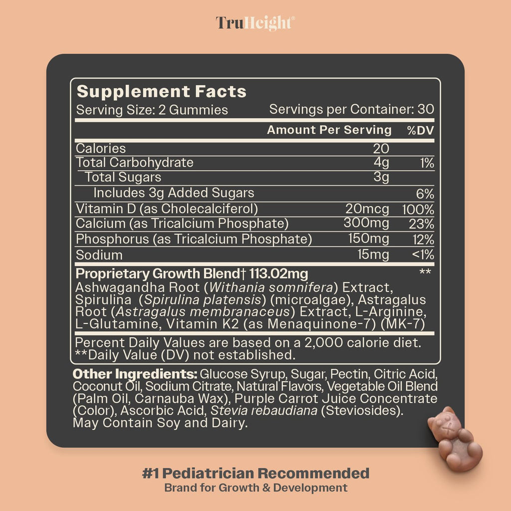 TruHeight Growth Gummies for Kids & Teens

