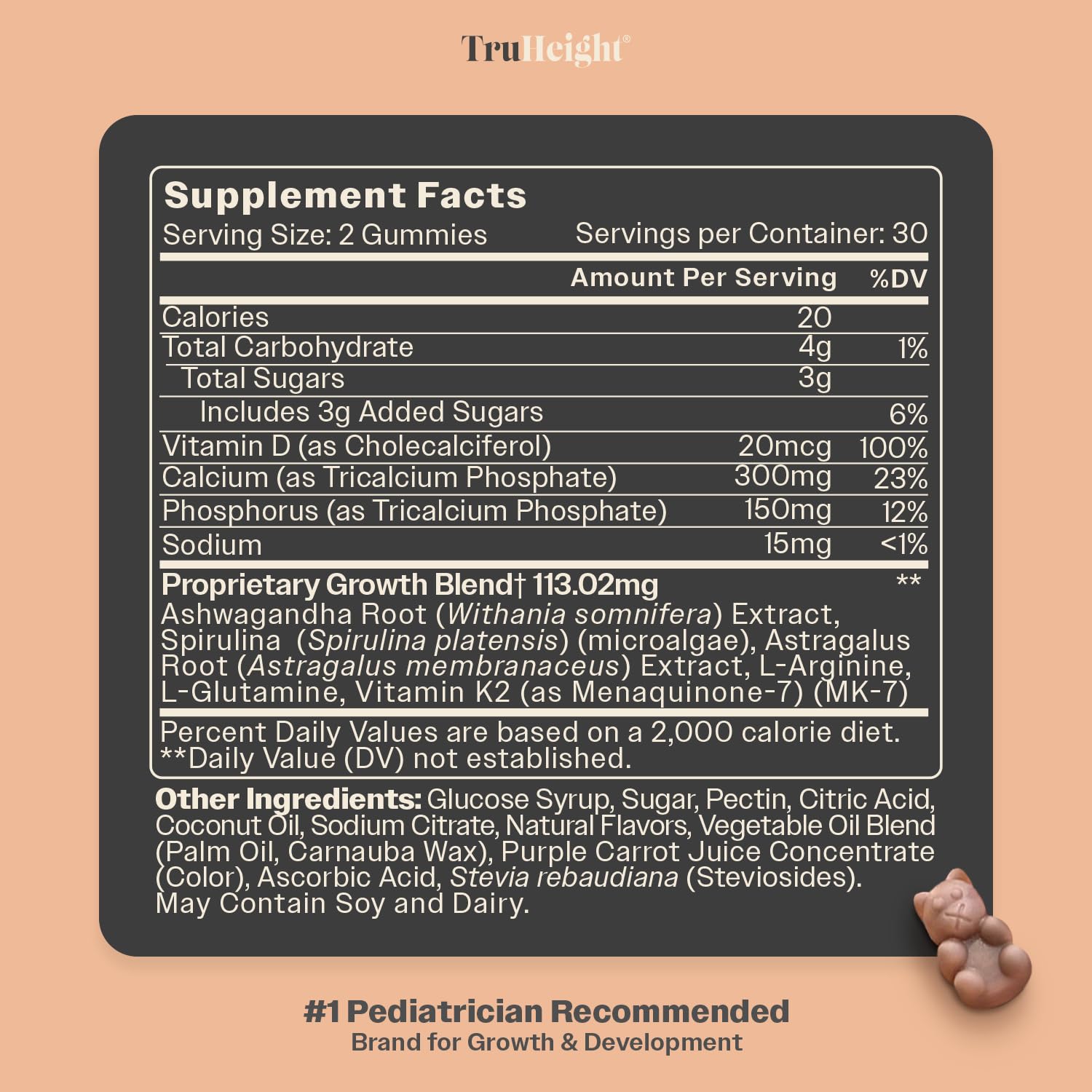TruHeight Growth Gummies for Kids & Teens


