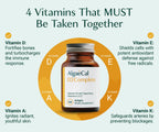 ALGAECAL D3 Complete - Immune & Bone Health with K2 A E

