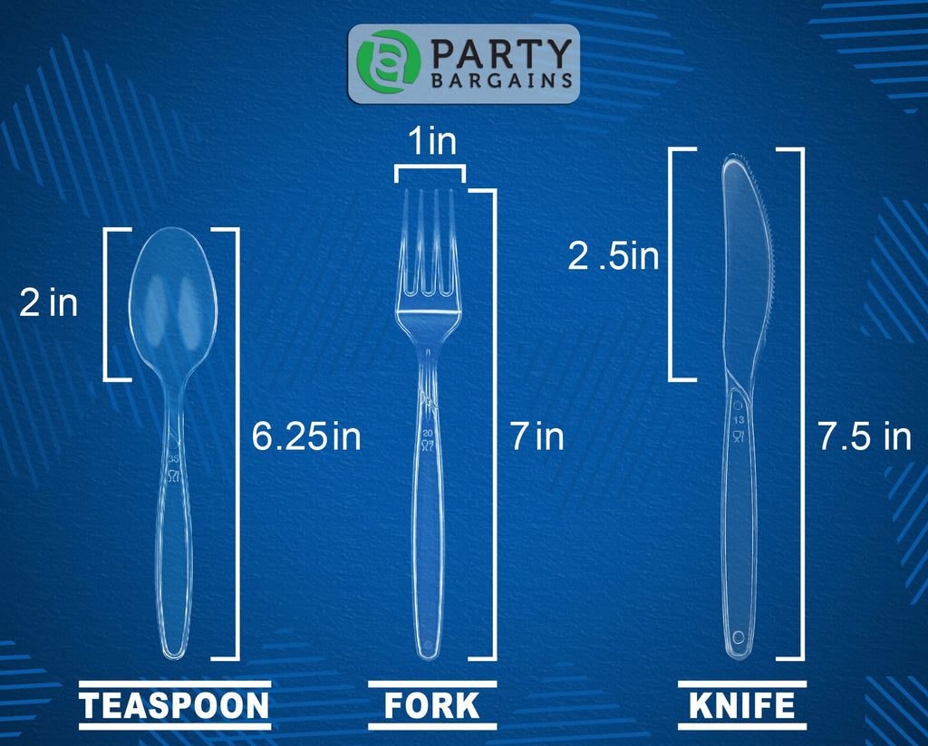 Disposable Cutlery Set by Party Bargains - Plastic

