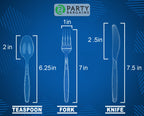 Disposable Cutlery Set by Party Bargains - Plastic

