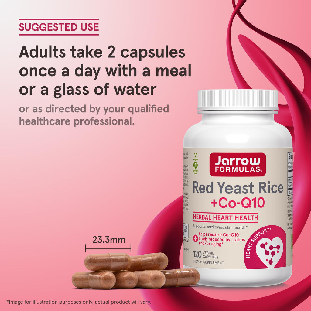 Jarrow Formulas Red Yeast Rice with CoQ10 | Heart Health

