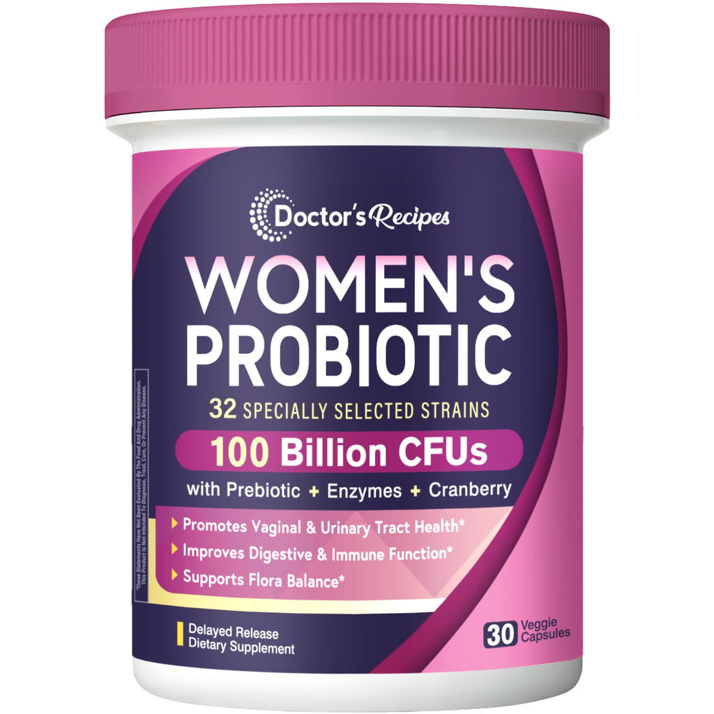 Doctor's Recipes Probiotics for Women - 100B CFU, 32 Strains

