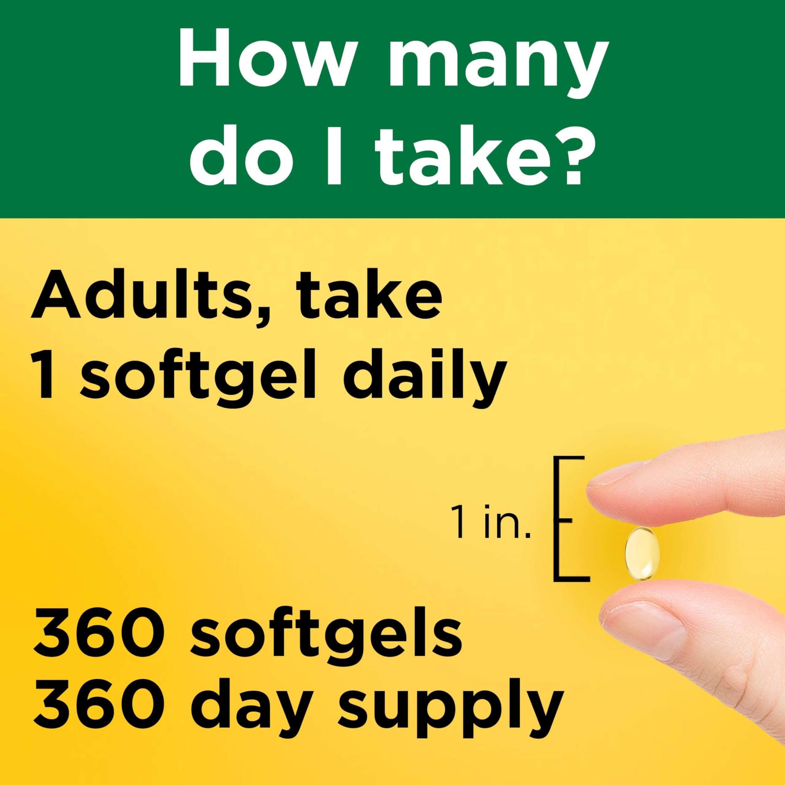 Nature Made Vitamin D3 5000 IU Softgels | Extra Strength

