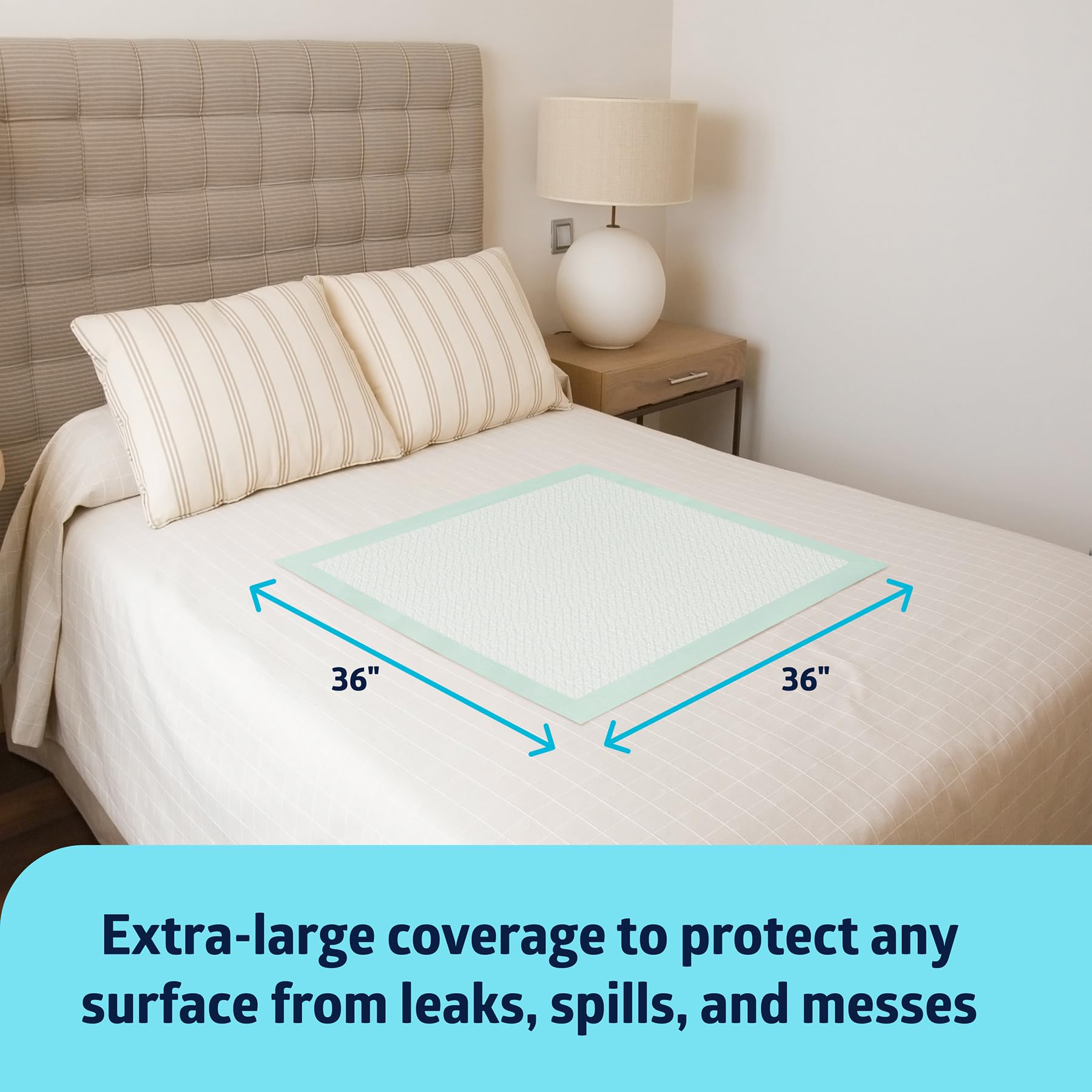 Medline Disposable Underpad – Waterproof Bed Pad


