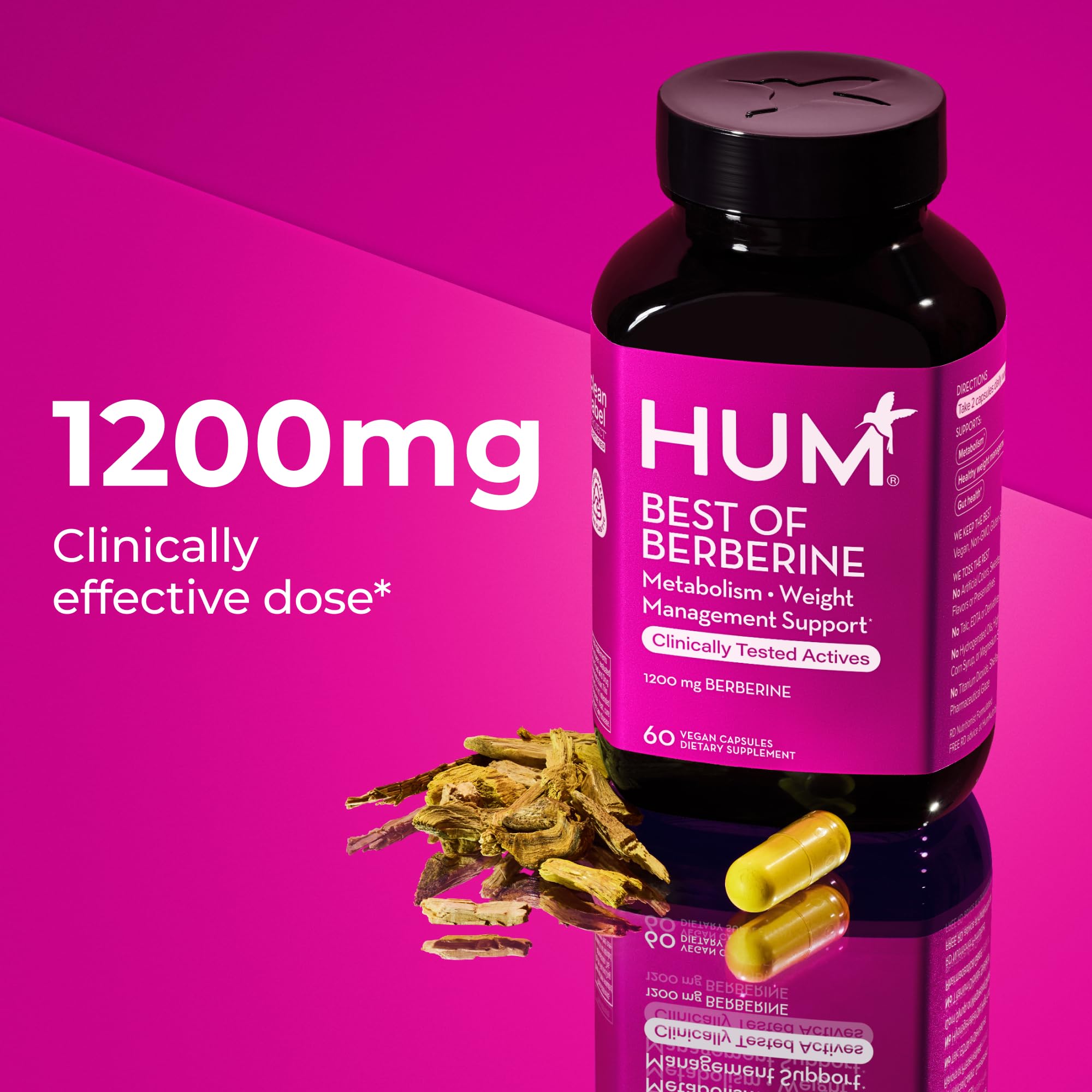 HUM Berberine Supplement for Metabolic Health | BioPerine


