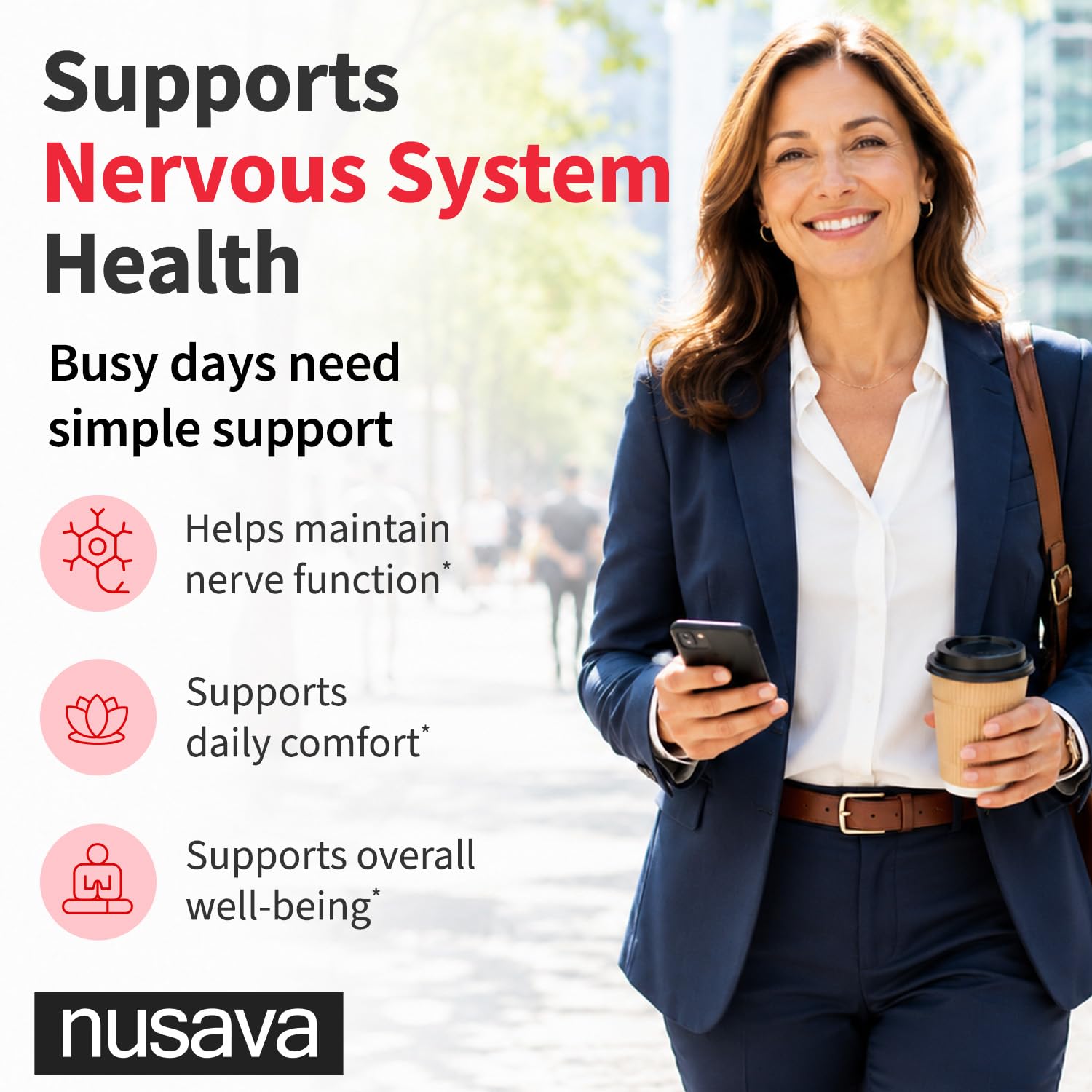 NUSAVA Vitamin B12 Liquid Drops | 5-in-1 Sublingual B Complex

