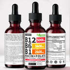 NUSAVA Vitamin B12 Liquid Drops | 5-in-1 Sublingual B Complex

