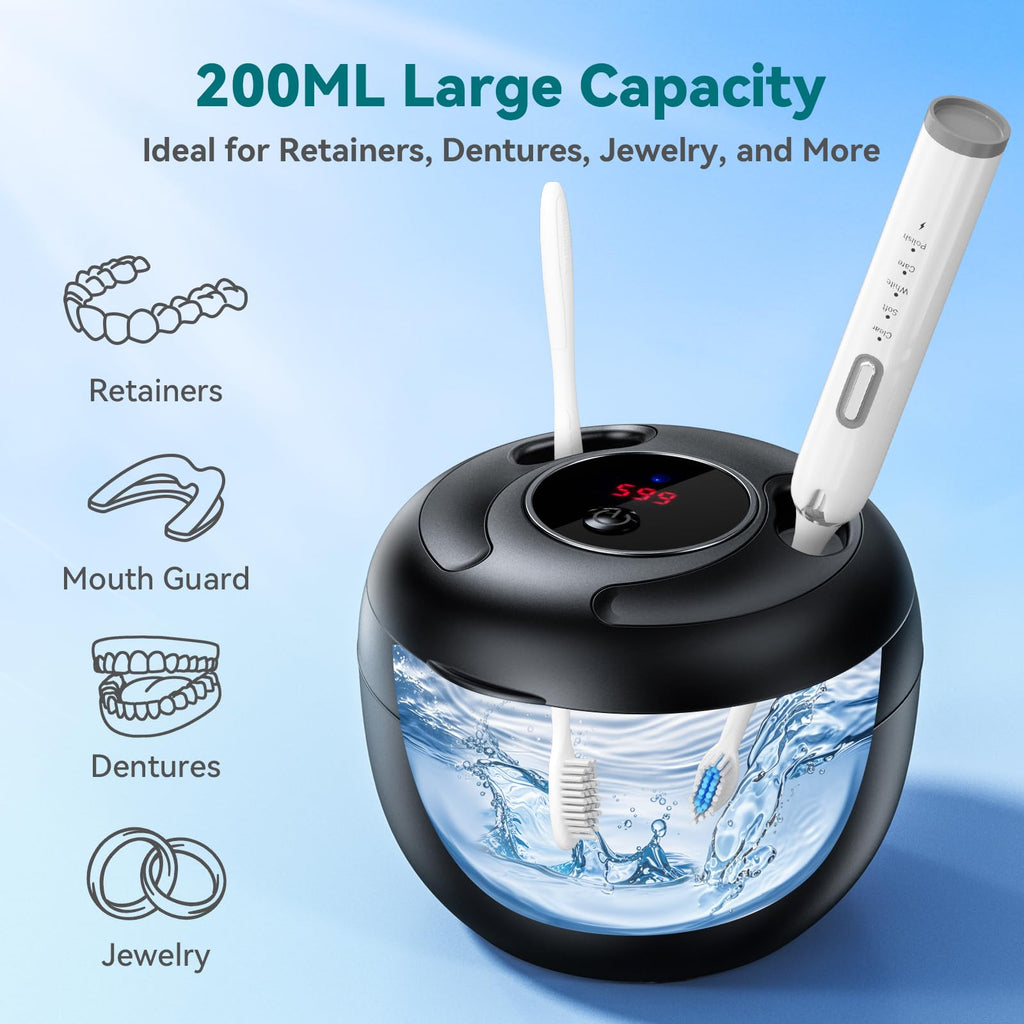 Dental Ultrasonic Retainer Cleaner Device

