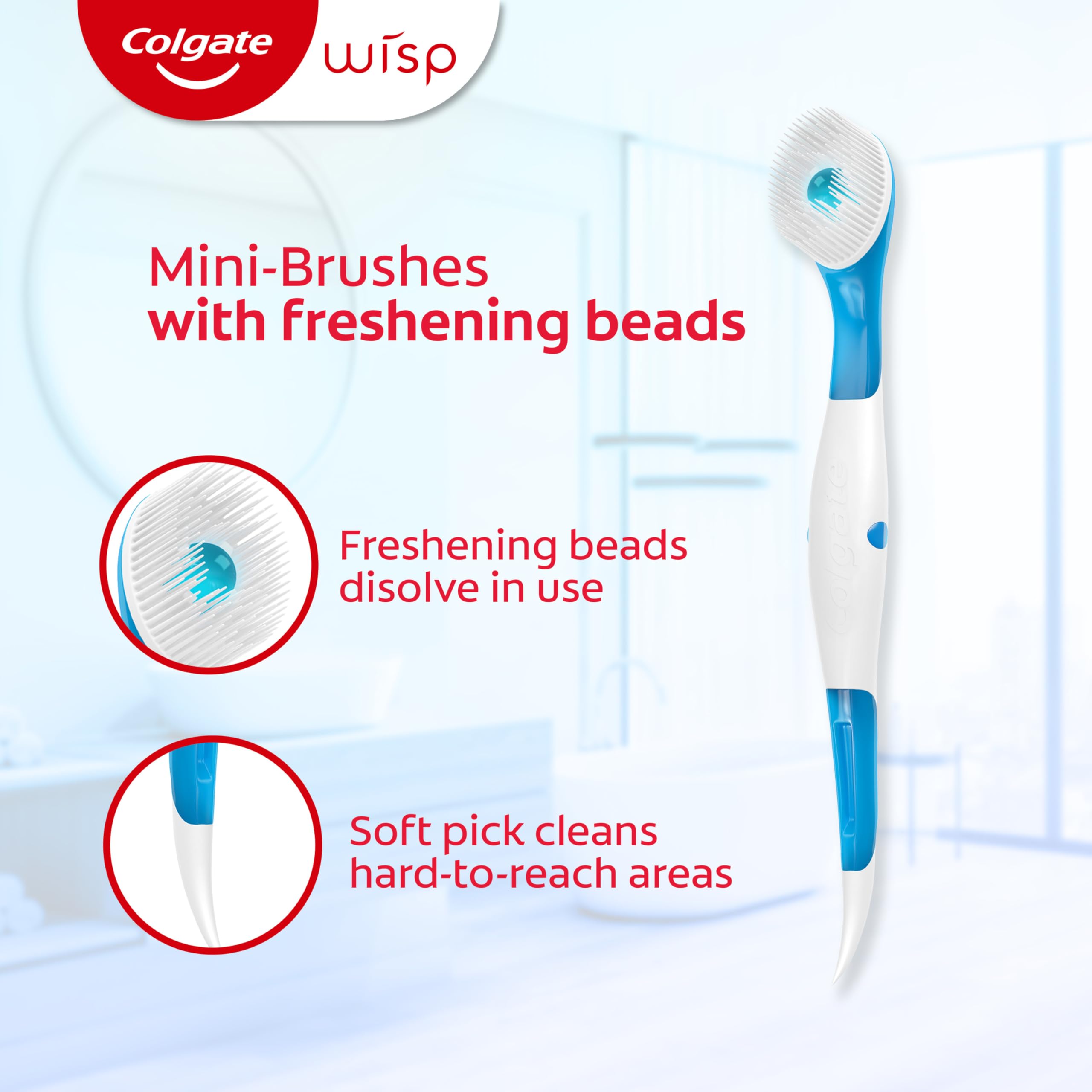 Colgate Max Fresh Wisp Disposable Mini Travel Toothbrush

