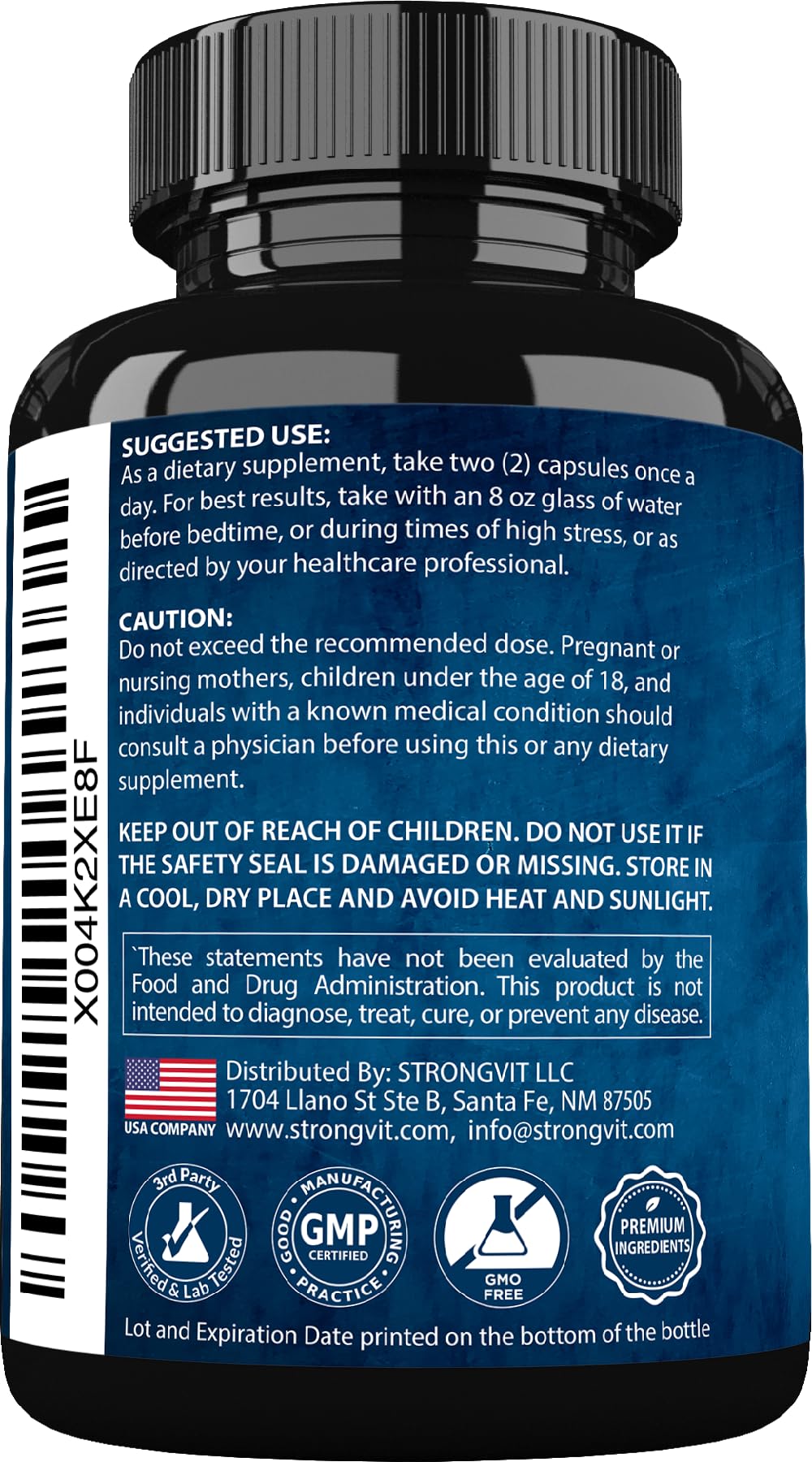 StrongVit Cortisol Support Supplement with Magnesium

