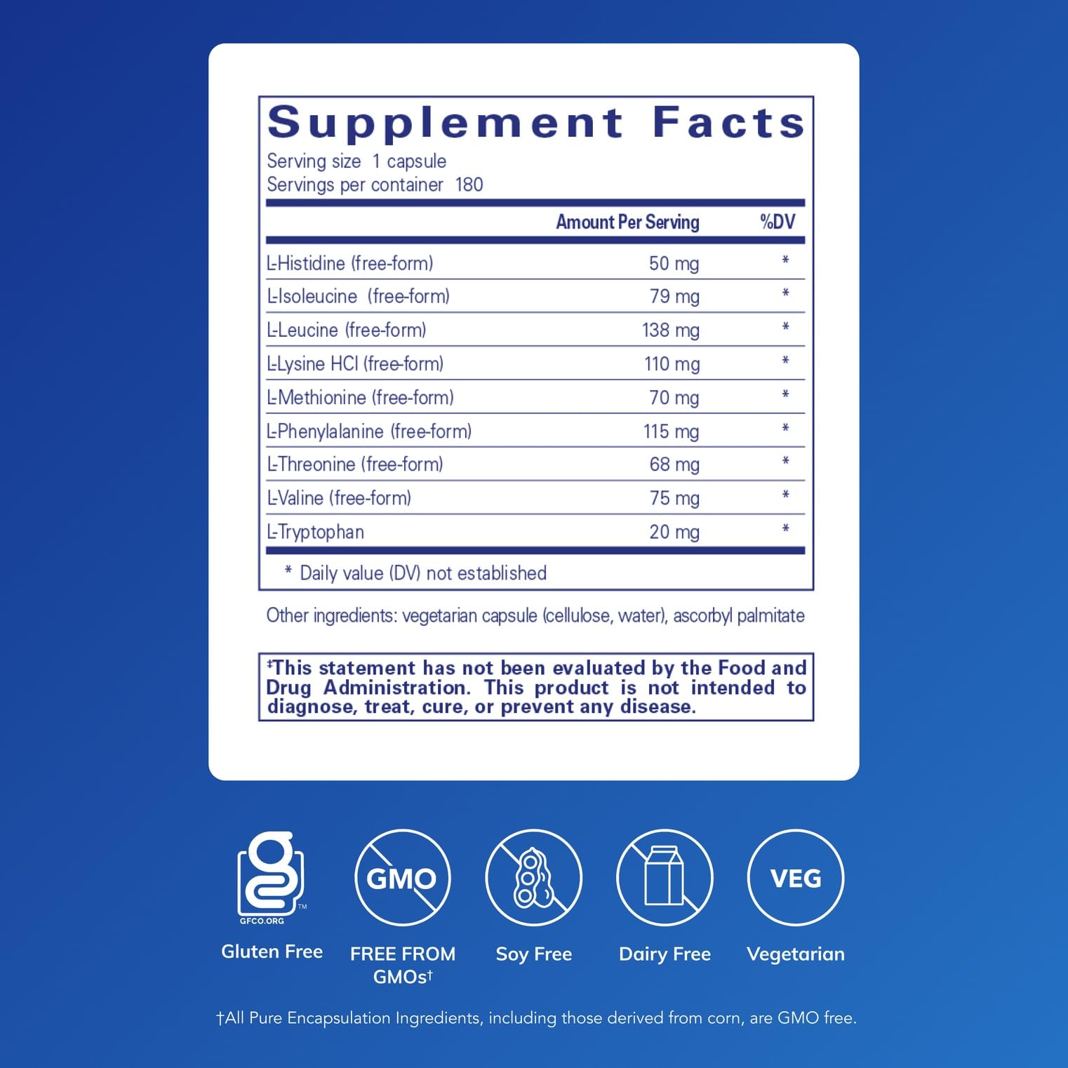 Pure Encapsulations Essential Amino Acids Muscle Recovery

