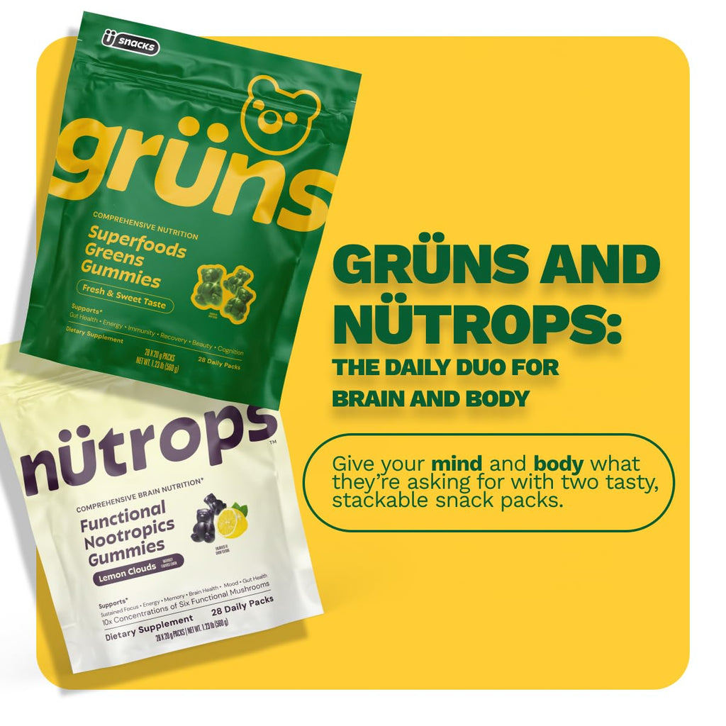 Grüns Nutrops Mushroom Gummies for Brain Health


