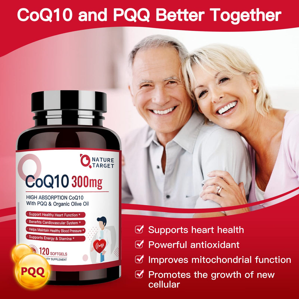 Nature Target CoQ10 Supplement for Heart Health and Energy

