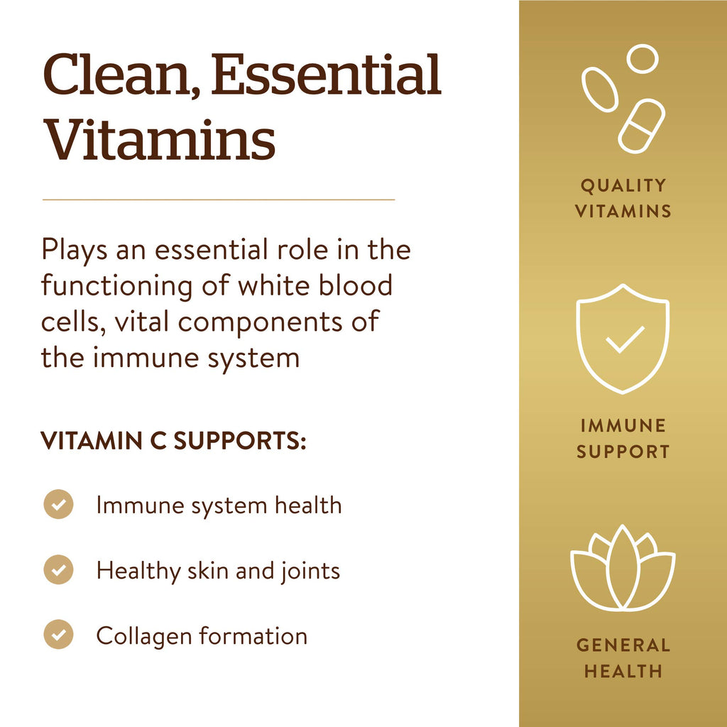 Solgar Vitamin C 500 mg Vegetable Capsules | Immune Support

