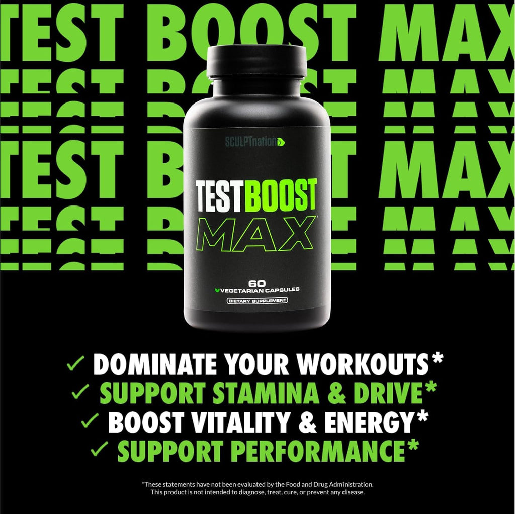 Test Boost Max - Testosterone Booster for Men|Sculpt Nation

