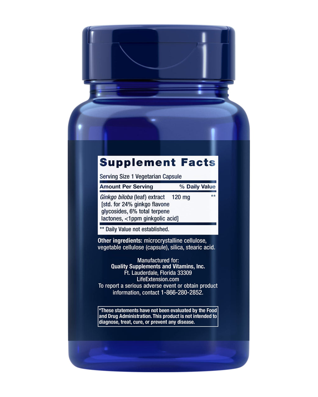 Life Extension Ginkgo Biloba Extract | Memory Support


