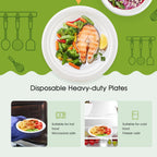 ECOLipak Compostable Heavy-Duty Paper Plates

