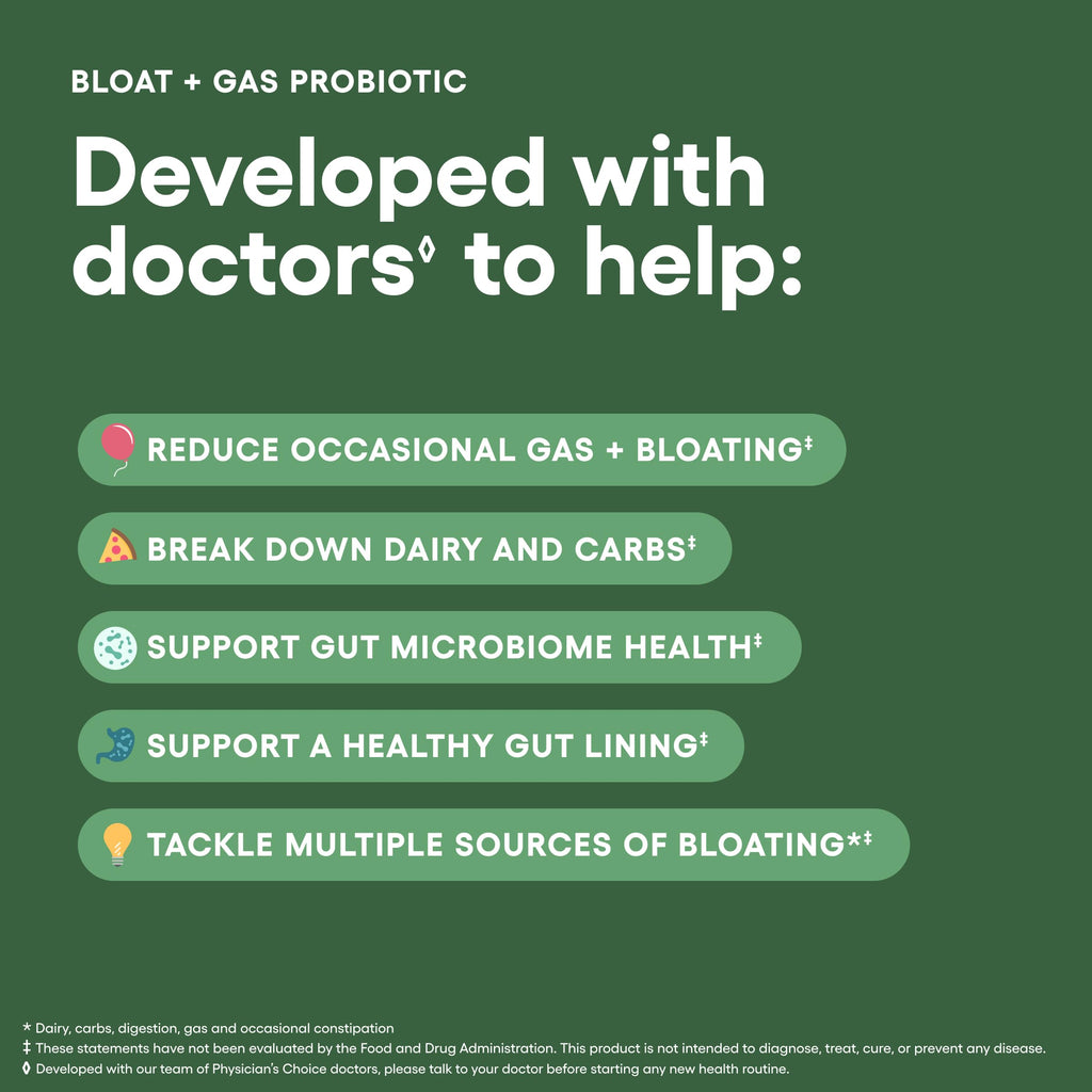 Physician's Choice Five-in-One Bloat Probiotic Support

