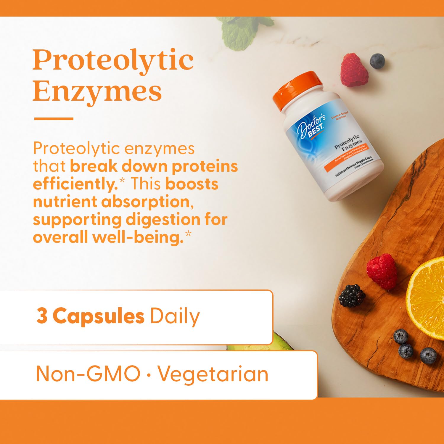 Doctor's Best Proteolytic Enzymes - Digestive Support

