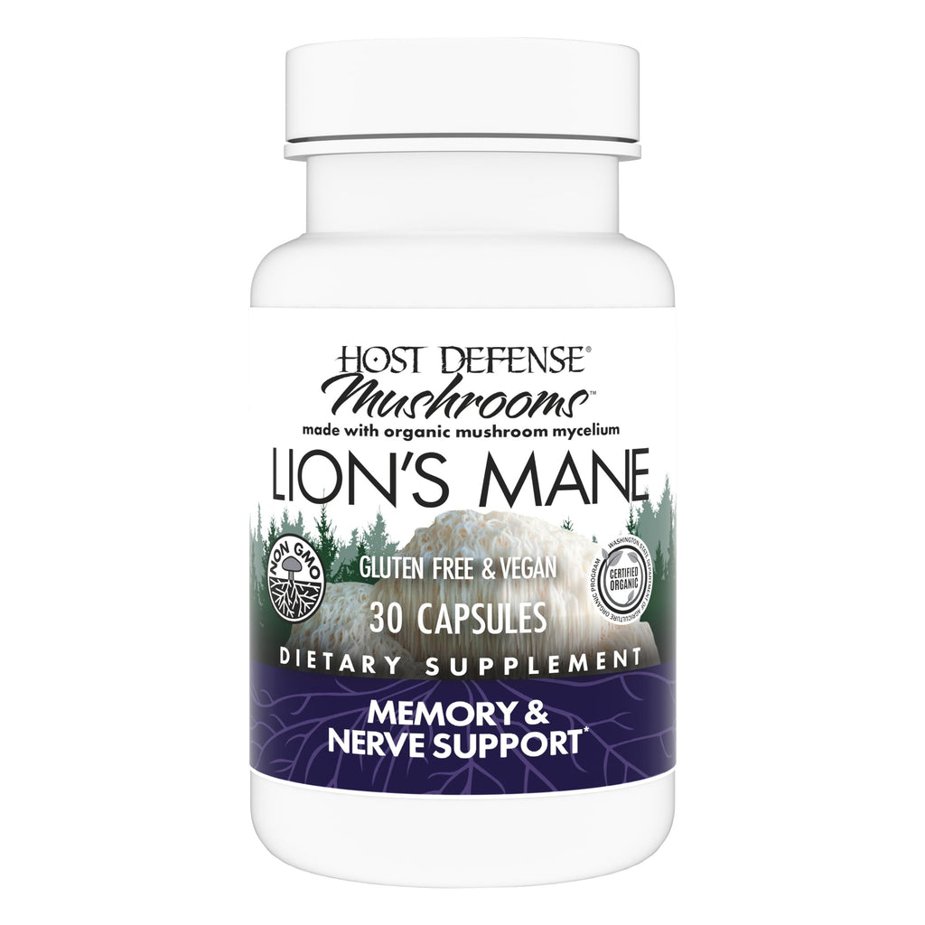 Host Defense Lion's Mane Mushroom Supplement for Brain Health