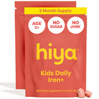 Hiya Iron+ Kids Supplement High-Absorption Carbonyl Iron Chewables